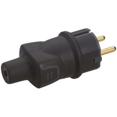 Legrand 050196 Вилка 2К+З черная..