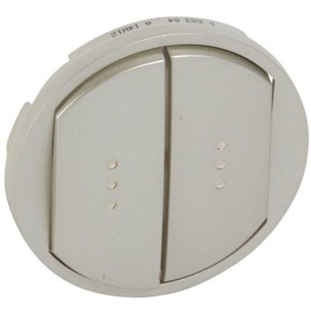 Legrand 068304 Панель лиц 2-выкл инд ТИТН CLN - Metoo (1)