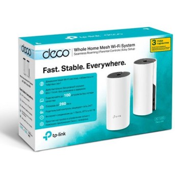 TP-Link Deco M4 Домашняя Mesh Wi-Fi система 2-pack - Metoo (2)