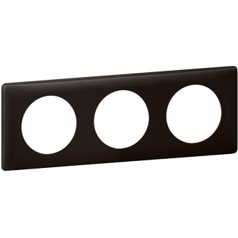 Legrand 066743 CLN2 Рамка 3п Чер.перкаль - Metoo (1)