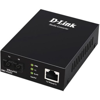 D-Link DMC-F02SC/<wbr>B1A Автономный медиаконвертер многомод 2 км - Metoo (1)