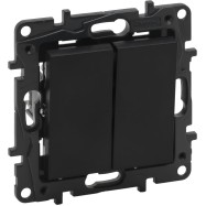 Legrand 863505 NLST Выкл. 2-клав. авт. Чёрный