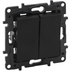 Legrand 863505 NLST Выкл. 2-клав. авт. Чёрный