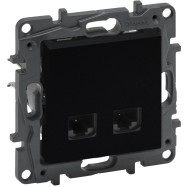 Legrand 863560 NLST Роз.2XRJ45 CAT5e UTP Чёр.