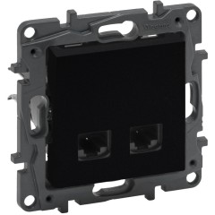 Legrand 863560 NLST Роз.2XRJ45 CAT5e UTP Чёр.