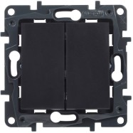 Legrand 863508 NLST Перекл. 2-кл. авт. Чёрный