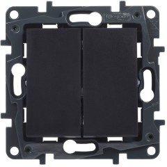 Legrand 863508 NLST Перекл. 2-кл. авт. Чёрный
