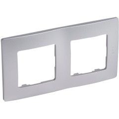 Legrand 397042 NILOE Рамка 2-пост. Алюминий