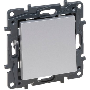 Legrand 863301 NLST Выкл. 1-кл. авт. Алюминий - Metoo (1)