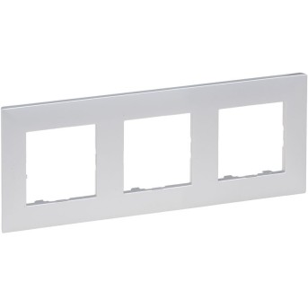 Legrand 863393 NLST Рамка 3-постовая Алюминий - Metoo (1)