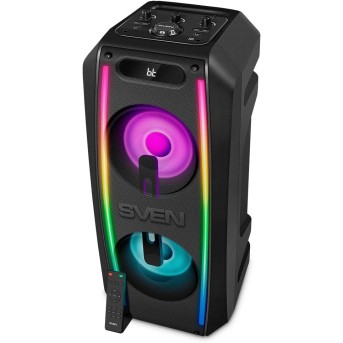 SVEN PS-740, черный, акустическая система (100W, TWS, Bluetooth, FM, USB, microSD, 4400mA*h) - Metoo (3)
