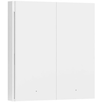 Настенный выключатель двухклавишный AQARA Smart Wall Switch H1 (No Neutral, Double Rocker) в Metoo.kz - Metoo (1)