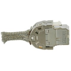3M DE010022734 Розеточный модуль кат. 6А, экранированный, монтаж без инструмента, белый, STP