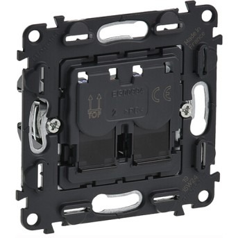 Legrand 753043 VLN Розетка 2х RJ45 Cat6 UTP - Metoo (1)