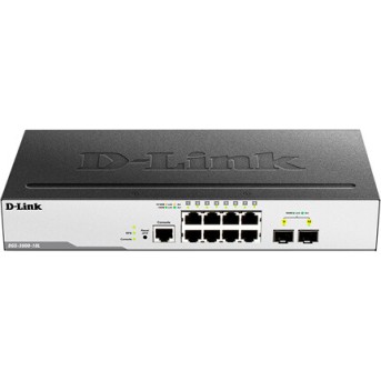 D-Link DGS-3000-10L Управляемый L2 коммутатор с 8 портами 1000Base-T и 2 портами 1000Base-X SFP - Metoo (2)