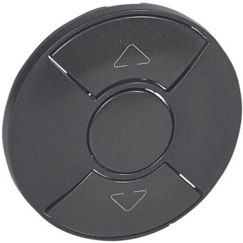 Legrand 067955 Накл. выкл.жалюзи Графит - Metoo (1)