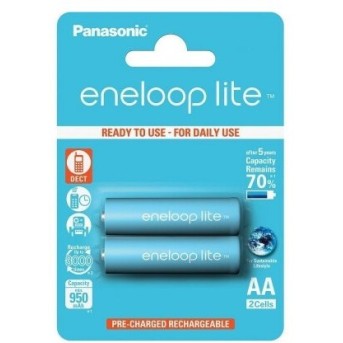 Аккумулятор PANASONIC Eneloop Lite AA 950 mAh/<wbr>2B - Metoo (1)