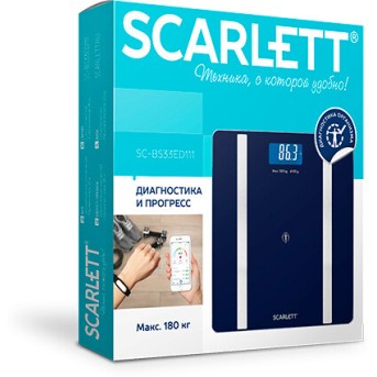 Весы напольные, диагностика с Bluetooth Scarlett SC-BS33ED111 в Metoo.kz - Metoo (2)