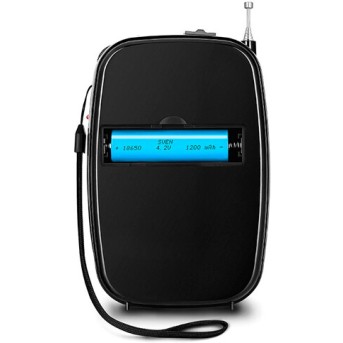 SVEN SRP-445, черный, радиоприемник (3W, FM/<wbr>AM, USB, microSD, battery) - Metoo (4)
