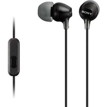 Наушники-вкладыши Sony MDREX15APB.CE7, черный - Metoo (1)