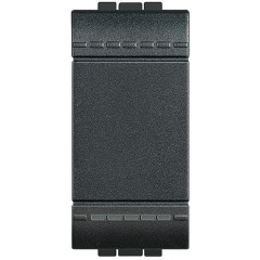Legrand L4001A LivingLight Выключатель с автоматическими клемами, размер 1 модуль, цвет антрацит