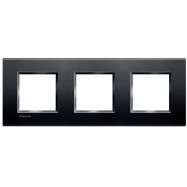 Legrand LNA4802M3AR LivingLight Рамка прямоугольная, 3 поста, цвет Антрацит