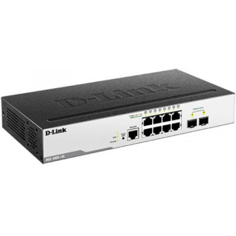 D-Link DGS-3000-10L Управляемый L2 коммутатор с 8 портами 1000Base-T и 2 портами 1000Base-X SFP - Metoo (1)