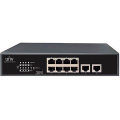 UNV NSW2010-10T-POE-IN 10×100Mbps network ports (RJ45), including 8 PoE ports