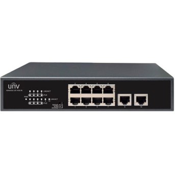 UNV NSW2010-10T-POE-IN 10×100Mbps network ports (RJ45), including 8 PoE ports - Metoo (1)