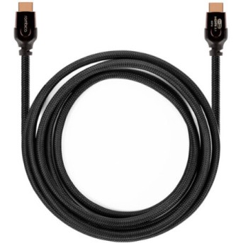 Rombica кабель для видео DX30 HDMI to HDMI, 2.1, 3 м., черно-оранжевый в Metoo.kz - Metoo (2)