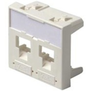 3M FQ100079778 Лицевая панель под модуль Volition®, 2-порта, 45 х 45, белая