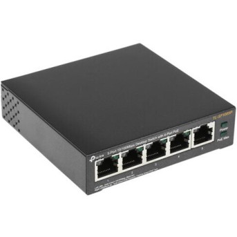 TP-Link TL-SF1005P 5-портовый 10/100 Мбит/с настольный коммутатор с 4 портами PoE в Metoo.kz - Metoo (1)