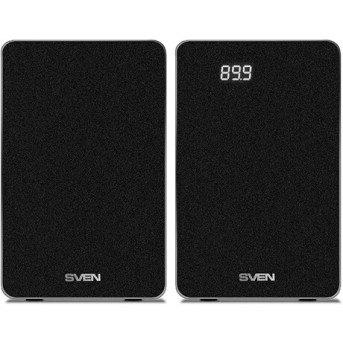 SVEN SPS-710, чёрный, акустическая система 2.0, мощность 2x20Вт (RMS), FM-тюнер, USB/<wbr>SD, дисплей - Metoo (2)