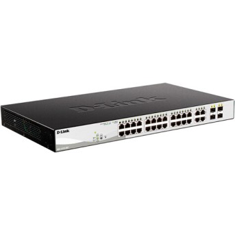 D-Link DGS-1210-28P/<wbr>F3A WebSmart коммутатор 24 порта 10/<wbr>100/<wbr>1000 с PoE + 4SFP - Metoo (2)