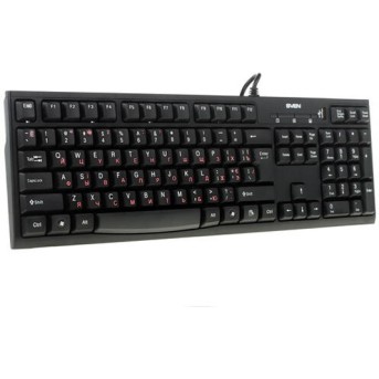 SVEN Keyboard Standard 304 USB+HUB black - Metoo (1)