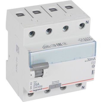 Legrand 403008 ВДТ TX3 4П 25A 30MA -AC - Metoo (1)