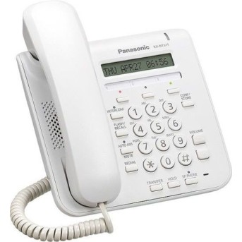 Panasonic KX-NT511PRUW IP системный телефон, 3 кнопки DSS, 1-строчный экран, 2 порта 100Base-TX - Metoo (1)