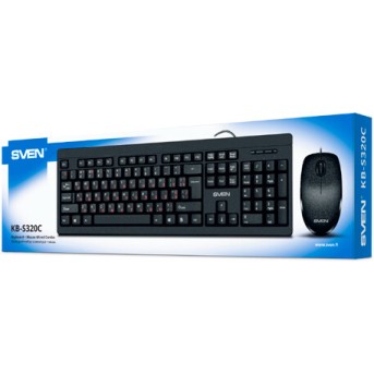 SVEN Набор Клавиатура+Мышь KB-S320C черный - Metoo (5)