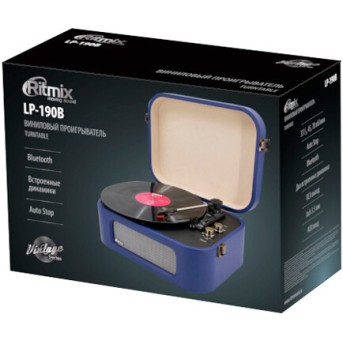 Проигрыватель виниловых пластинок RITMIX LP-190B Dark Blue - Metoo (2)