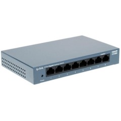 TP-Link LS108G 8-портовый гигабитный коммутатор, 8 гигабитных портов RJ45, металический корпус