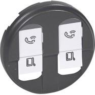 Legrand 067952 Накл. розетки 2хRJ45 Граф