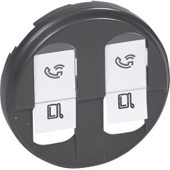 Legrand 067952 Накл. розетки 2хRJ45 Граф