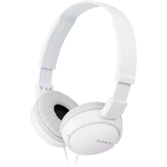 Наушники Sony MDR-ZX110AP,белый - Metoo (1)