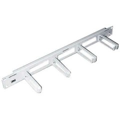 3M GE700002019 Кабельный горизонтальный органайзер 1U (Vol-0499-E), 19", 4 кольца, метал, серый