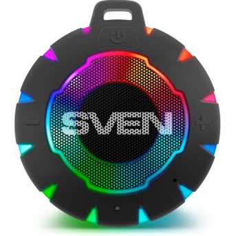 SVEN PS-95, черный, акустическая система (1.0, мощность 7 Вт (RMS), Bluetooth, встроенный аккумулято - Metoo (1)