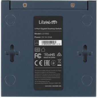 TP-Link LS105G 5-портовый гигабитный коммутатор, 5 гигабитных портов RJ45, металический корпус - Metoo (3)