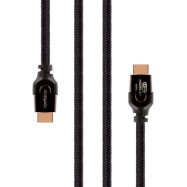 Rombica кабель для видео DX30 HDMI to HDMI, 2.1, 3 м., черно-оранжевый