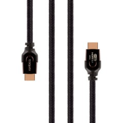Rombica кабель для видео DX30 HDMI to HDMI, 2.1, 3 м., черно-оранжевый