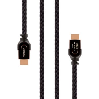 Rombica кабель для видео DX30 HDMI to HDMI, 2.1, 3 м., черно-оранжевый в Metoo.kz - Metoo (1)