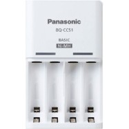 Зарядное устройство Panasonic Basic BQ-CC51E /Заряжаемые аккумуляторы: AA x 2 или 4 / AAA x 2 или 4